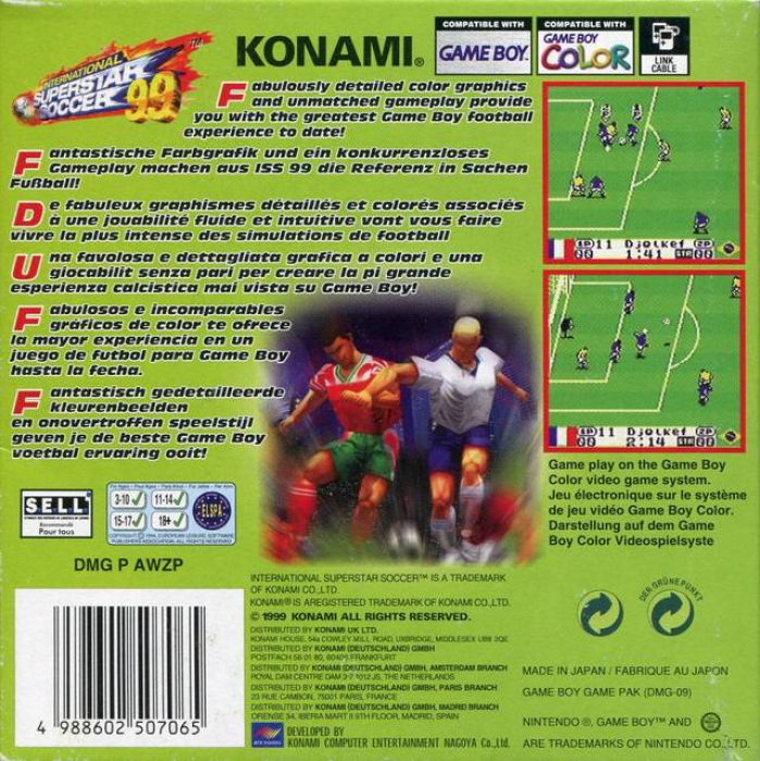 World Soccer GB2 — Box back