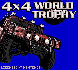 4x4 World Trophy — Title screen