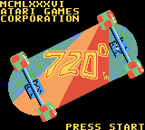 720 Degrees — Title screen