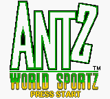 Antz World Sportz — Title screen