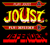 Arcade Hits - Joust & Defender — Title screen