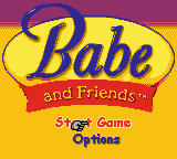 Babe and Friends — Title screen
