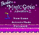 Barbie : Magic Genie Adventure — Title screen