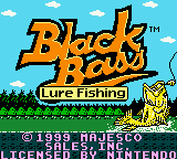 Black Bass : Lure Fishing — Title screen