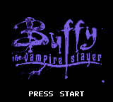 Buffy the Vampire Slayer — Title screen