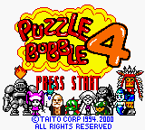 Bust-A-Move 4 — Title screen