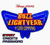 Buzz Lightyear of Star Command — Title screen