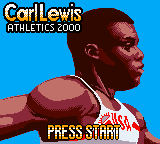 Carl Lewis Athletics 2000 — Title screen