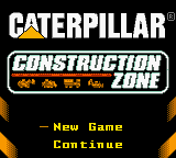 Caterpillar Construction Zone — Title screen