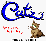 Catz : Your Virtual Petz Palz — Title screen