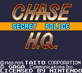 Chase H.Q. : Secret Police — Title screen