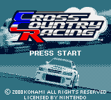 Cross Country Racing — Title screen