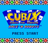 Cubix : Robots for Everyone, Race 'n Robots — Title screen