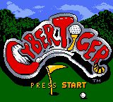 CyberTiger — Title screen