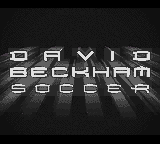 David Beckham Soccer — Title screen