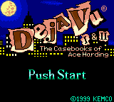 Deja Vu I & II: The Casebooks of Ace Harding — Title screen