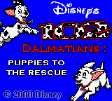 Disney's 102 Dalmatians: Puppies to the Rescue — Title screen