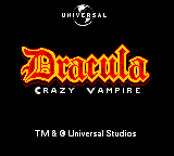 Dracula : Crazy Vampire — Title screen