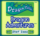 Dragon Tales : Dragon Adventures — Title screen