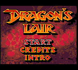 Dragon's Lair — Title screen
