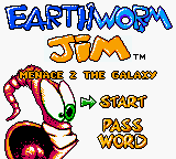 Earthworm Jim: Menace 2 the Galaxy — Title screen