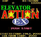 Elevator Action EX — Title screen