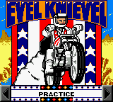 Evel Knievel — Title screen