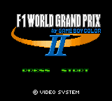 F1 World Grand Prix II for Game Boy Color — Title screen