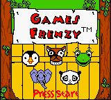 Games Frenzy — Title screen