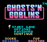 Ghosts 'n Goblins — Title screen