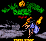 Halloween Racer — Title screen