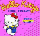 Hello Kitty's Cube Frenzy — Title screen