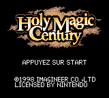 Holy Magic Century — Title screen