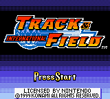 International Track & Field — Title screen