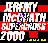 Jeremy McGrath Supercross 2000 — Title screen