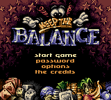 Keep the Balance — Title screen