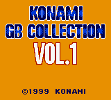 Konami GB Collection Vol.1 — Title screen