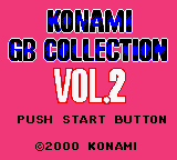 Konami GB Collection Vol.2 — Title screen