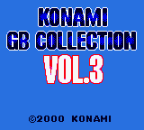 Konami GB Collection Vol.3 — Title screen
