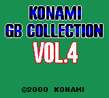 Konami GB Collection Vol.4 — Title screen