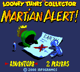 Looney Tunes Collector : Martian Alert! — Title screen