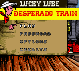 Lucky Luke : Desperado Train — Title screen