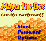 Maya the Bee : Garden Adventures — Title screen