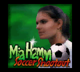 Mia Hamm Soccer Shootout — Title screen