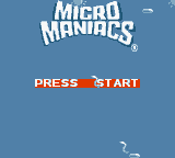 Micro Maniacs — Title screen