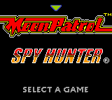 Midway presents Arcade Hits: Moon Patrol / Spy Hunter — Title screen