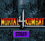 Mortal Kombat 4 — Title screen
