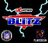 NFL Blitz — Title screen