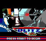 NFL Blitz 2000 — Title screen