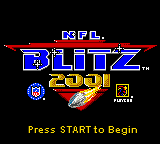 NFL Blitz 2001 — Title screen